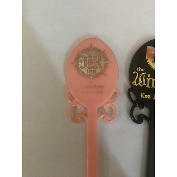 The Windsor Los Angeles and The JR Hotel Vintage 60s Black And Pink Swizzle Stic - Picture 3 of 6